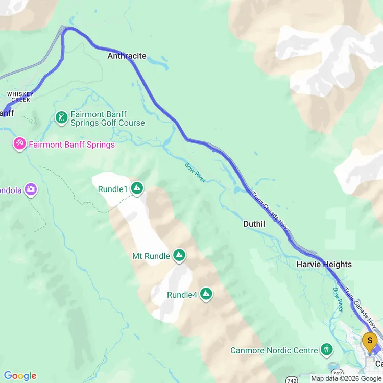 Map of Exploring Banff with Phil