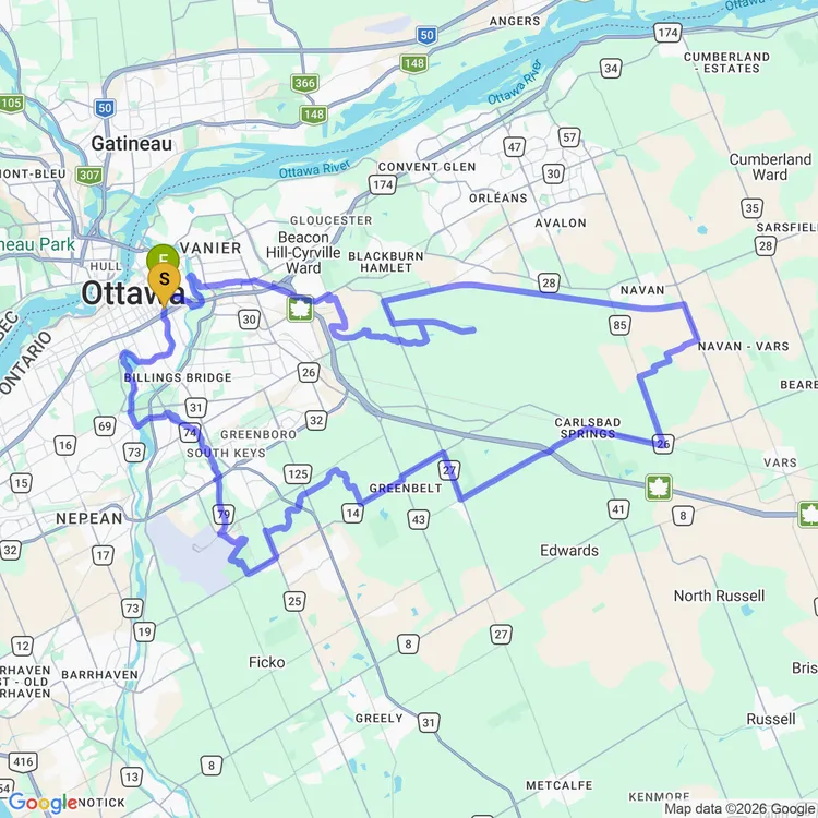 Map of Big Bog Excursion