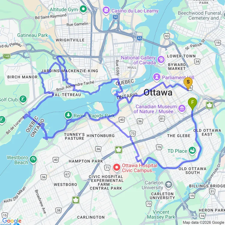 Map of Last Ride of the Season!